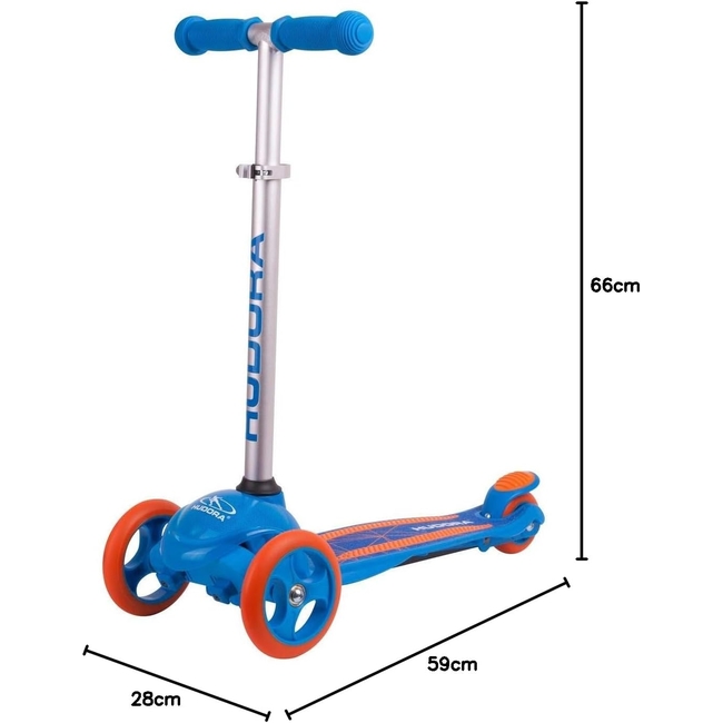 Hudora Flitzkids 2.0 Παιδικό Πατίνι Αλουμινίου με 3 τροχούς (3+ ετών) Μπλε