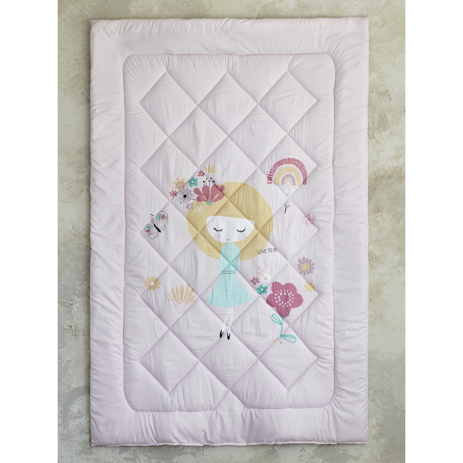 Nima Children's Quilt Single with Microfiber Filling 160×240 – Fairy Love