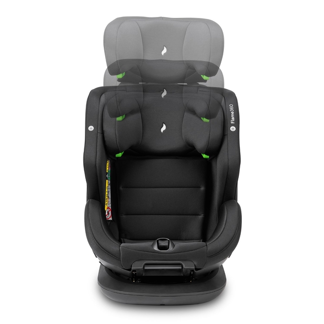 Osann Flame360 i-Size Child Seat 0-36 kg 40-150cm All Black 108281243