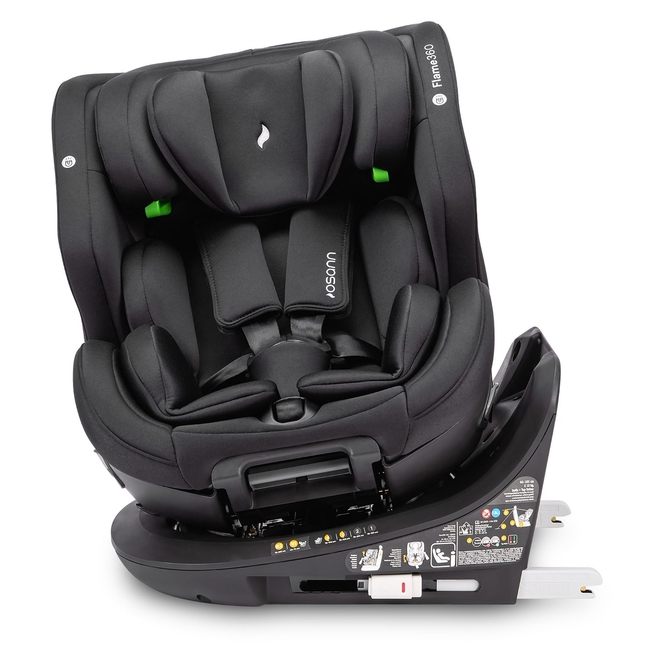 Osann Flame360 i-Size Child Seat 0-36 kg 40-150cm All Black 108281243