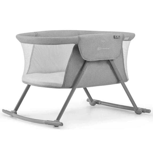 Kinderkraft LOVI Βρεφικό Λίκνο 3 σε 1 Grey KKLLOVIGRY0000