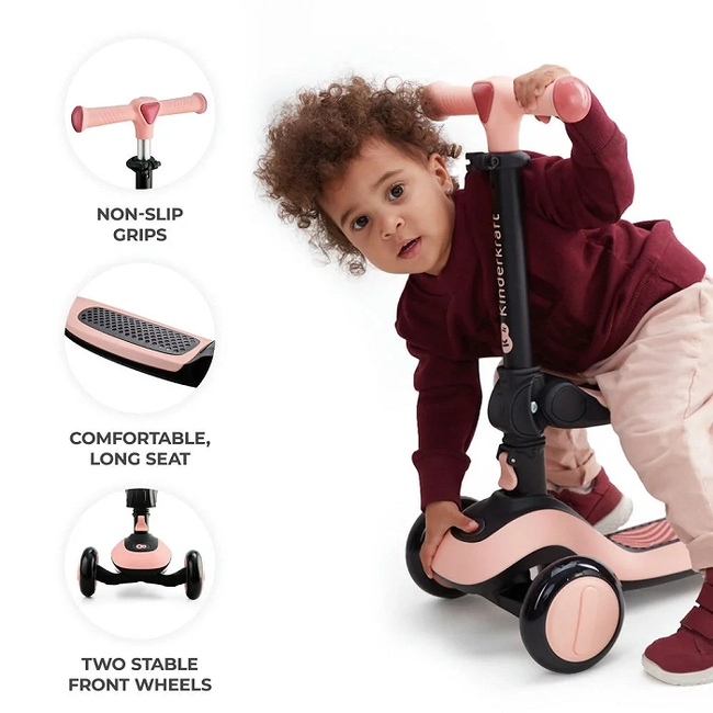 Kinderkraft Halley 2 In 1 Skate 12+ months Rosa Pink KRHALL00GRE0000