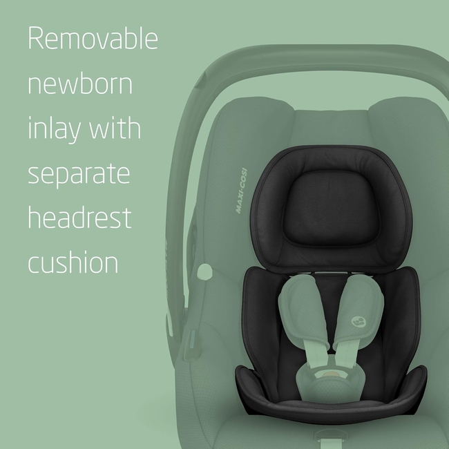 Maxi Cosi CabrioFix i-Size 0-12kg Infant Car Seat Essential Black BR76355