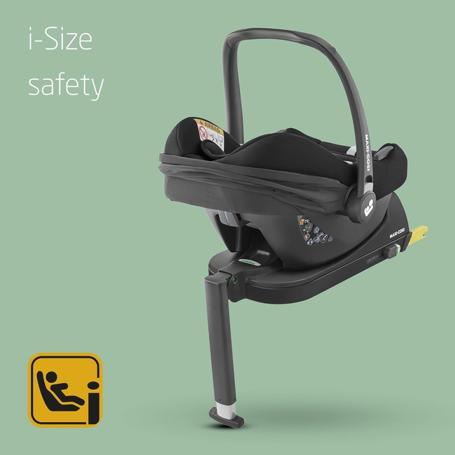 Maxi Cosi CabrioFix i-Size 0-12kg Βρεφικό Κάθισμα Αυτοκινήτου Essential Black BR76355