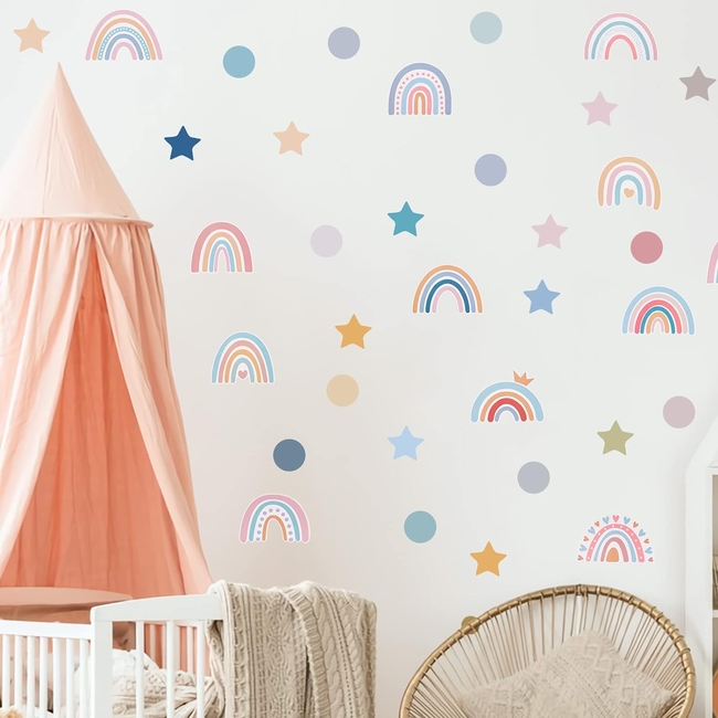OEM Wall Stickers Rainbow Colourful Kids Room Decoration