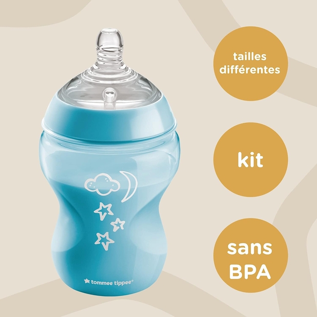Tommee Tippee Closer To Nature Αρχικό Σετ Πλαστικά Μπιμπερό 9 Τεμαχίων 0+μ BPA Free Mint 422740
