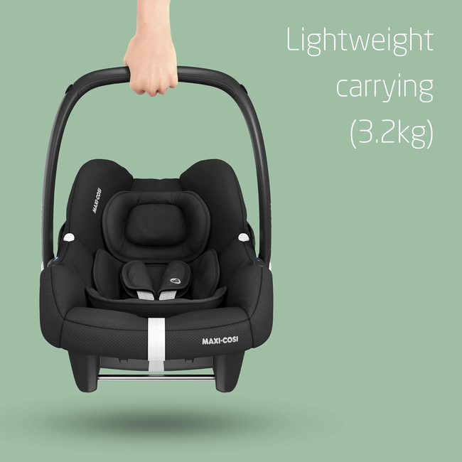 Maxi Cosi CabrioFix i-Size 0-12kg Infant Car Seat Essential Black BR76355