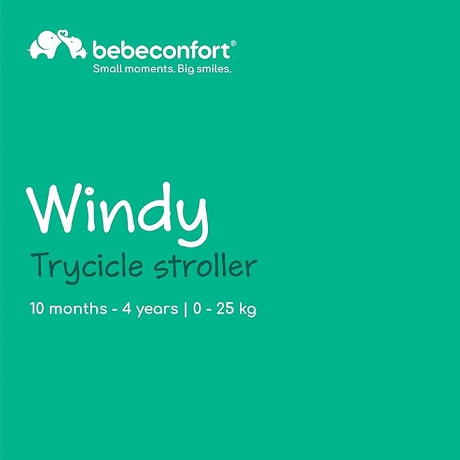 Bebe Confort Windy Foldable Tricycle with Parent Handle Tinted Stone