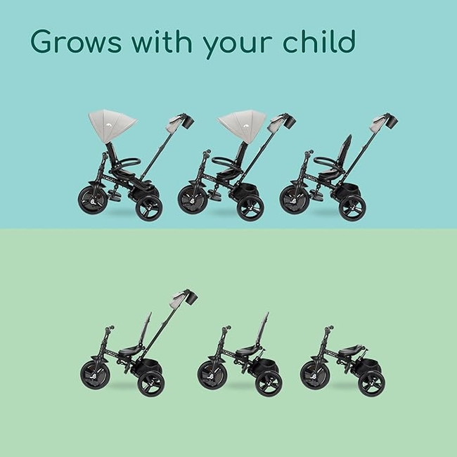 Bebe Confort Windy Foldable Tricycle with Parent Handle Tinted Stone