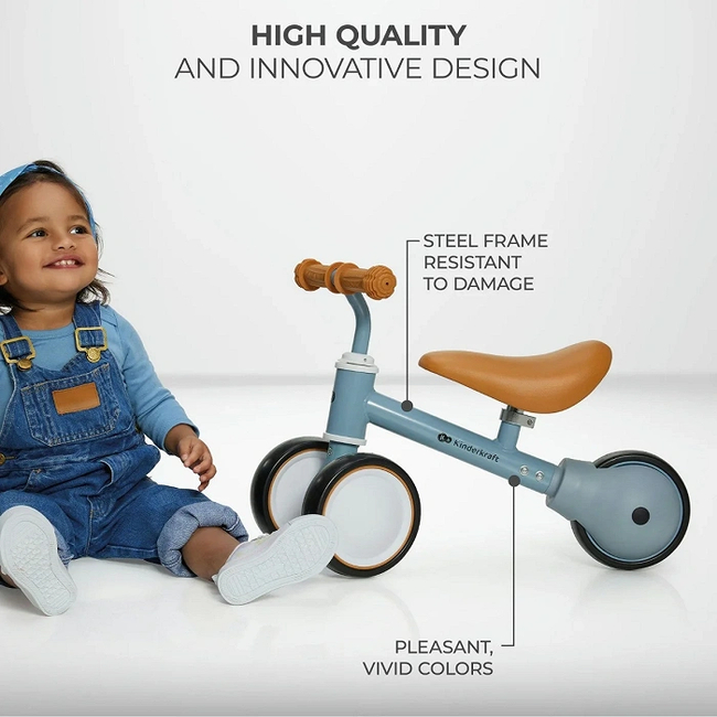 Kinderkraft Cutie Mini Παιδικό Ποδήλατο Ισορροπίας 12+ μηνων Light Blue KRCUTI00BLU0000