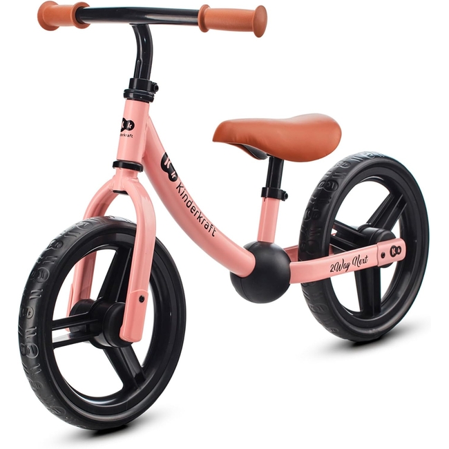 Kinderkraft 2Way Next Wooden Balance Bike for Children Rose Pink KR2WAY22PNK0000