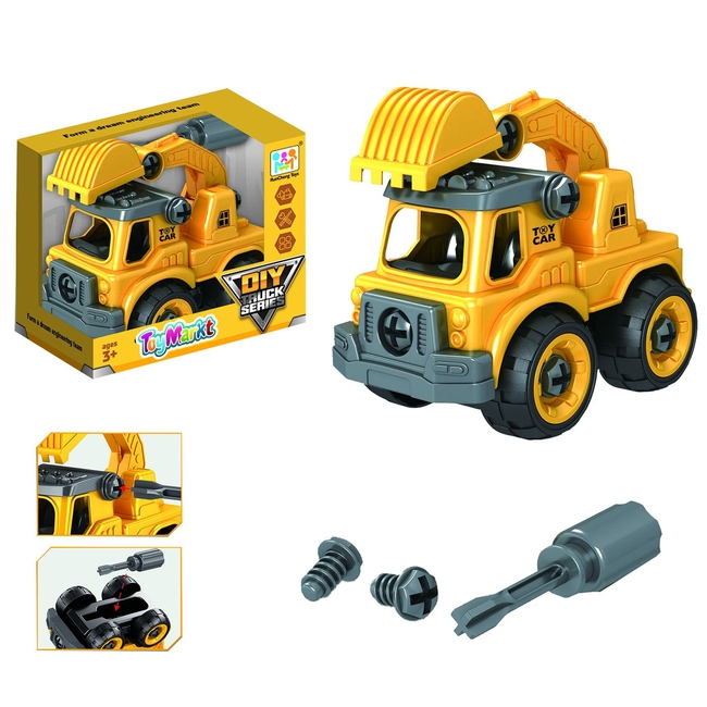 Toymarkt Εκσκαφέας Free Wheels & Κατσαβίδι 15x14x10cm
