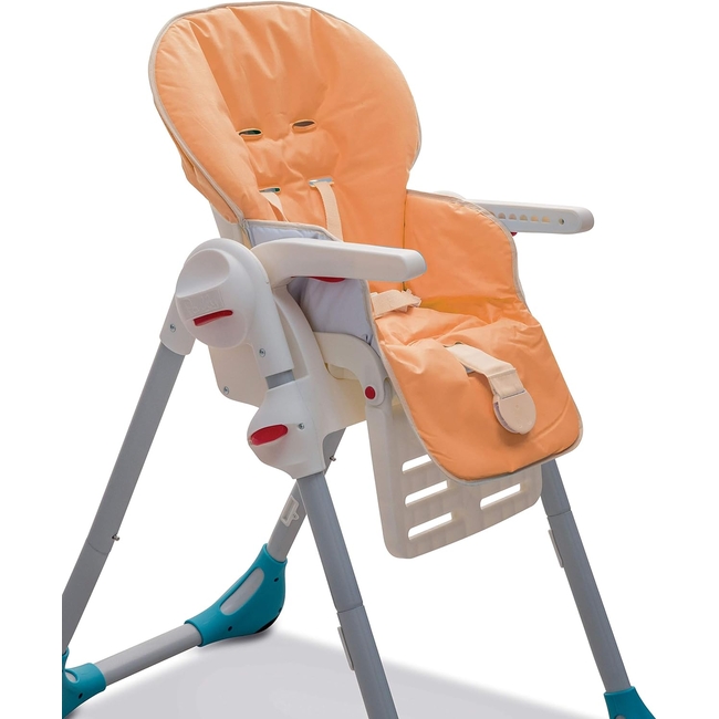 OEM Ανταλλακτικό Κάλυμμα Ταπετσαρία από PVC για Παιδική Καρέκλα Φαγητού Πορτοκαλί