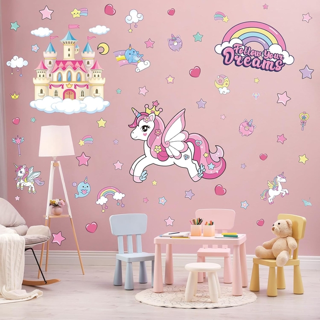 Luminus Stars Stickers for Ceiling and Wall Decals Princess Starry Sky