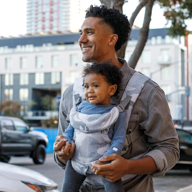 Infantino Flip 4-in-1 Baby Carrier | Ergonomic, Stylish & Adjustable Camo Blue