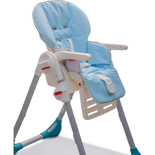 OEM Ανταλλακτικό Κάλυμμα Ταπετσαρία από PVC για Παιδική Καρέκλα Φαγητού Γαλάζιο