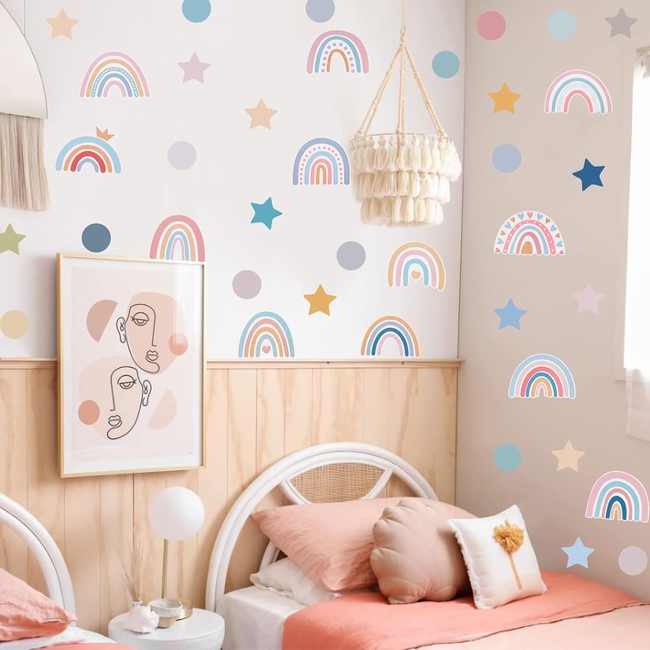 OEM Wall Stickers Rainbow Colourful Kids Room Decoration