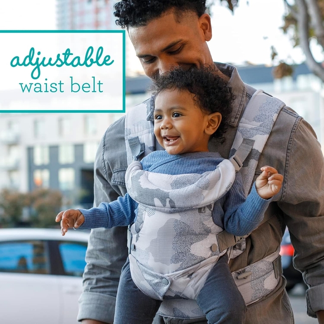 Infantino Flip 4-in-1 Baby Carrier | Ergonomic, Stylish & Adjustable Camo Blue