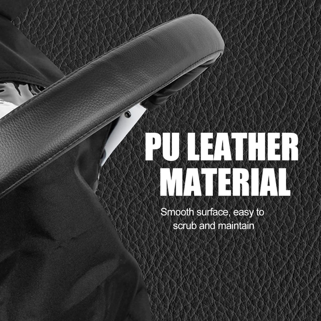 Universal Ανταλλακτικό Κάλυμμα Προστατευτικό για την λαβή καροτσιού Eco Leather - Black 130104