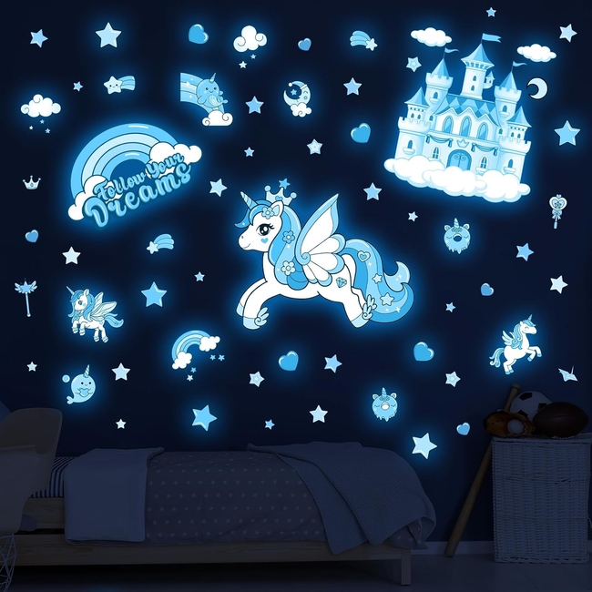 Luminus Stars Stickers for Ceiling and Wall Decals Princess Starry Sky