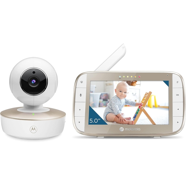 Motorola VM50G Baby Monitor Two-Way Communication and Infrared Night Vision - 300 m Range - Zoom, Tilt and Pan