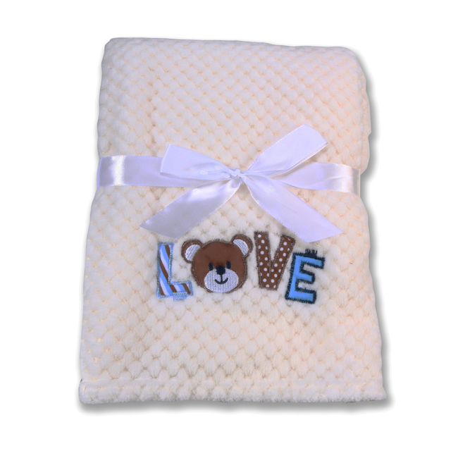 Cangaroo Βρεφική κουβέρτα Freya 110x80 λευκό 3800146263973