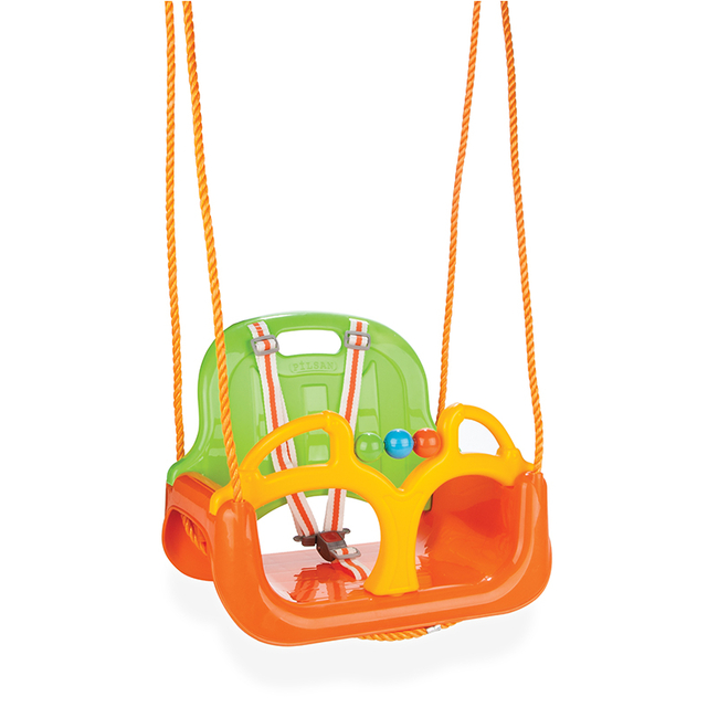 Pilsan Toys Κούνια με Προστατευτικό και Ζώνη Ασφαλείας Πλαστική Samba για 1+ Ετών πορτοκαλί 8693461061295