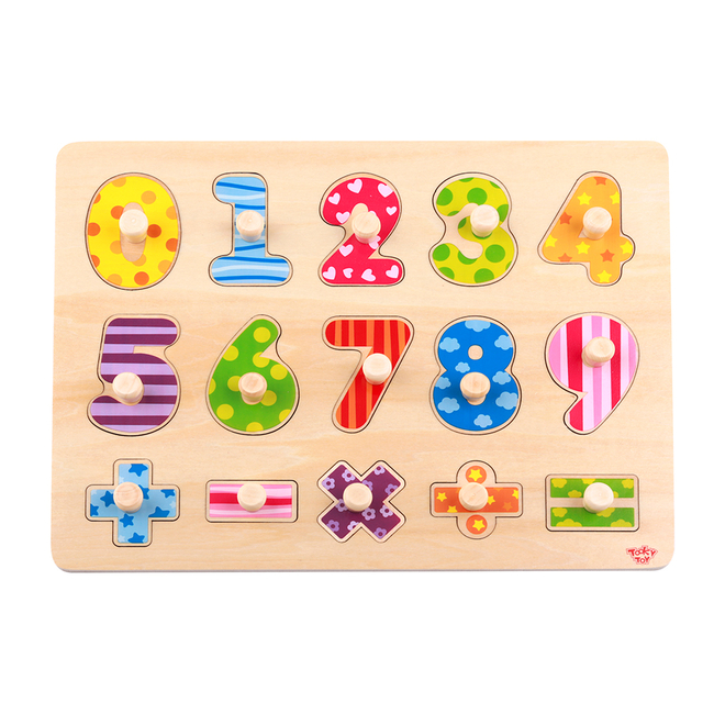 Tooky Toys Tooky toy Number puzzle 16 pcs TY851 6970090043079
