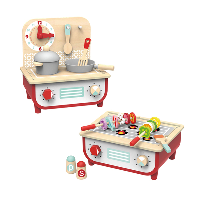 Tooky Toys Tooky Toy TF327 Kitchen set & BBQ 23 pcs 6972633371410