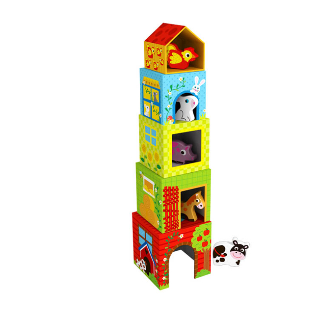 Tooky Toys Tooky Toy TKF053 Nesting box farm 6970090048210