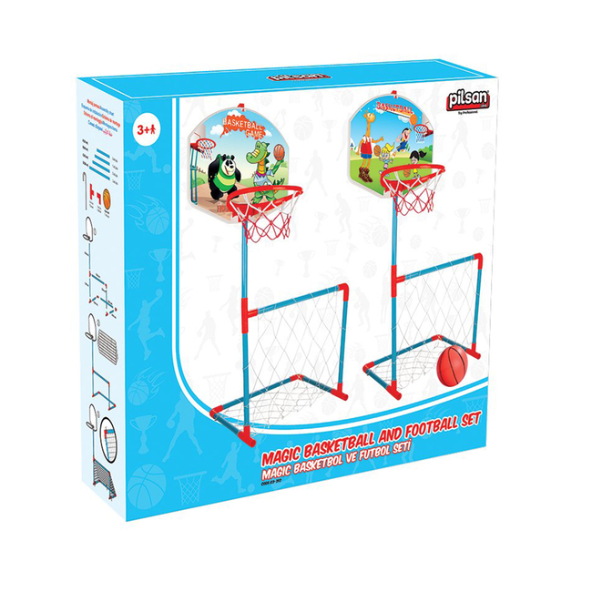 Pilsan Toys Pilsan 03392 Magic basketball and football set 8693461033926