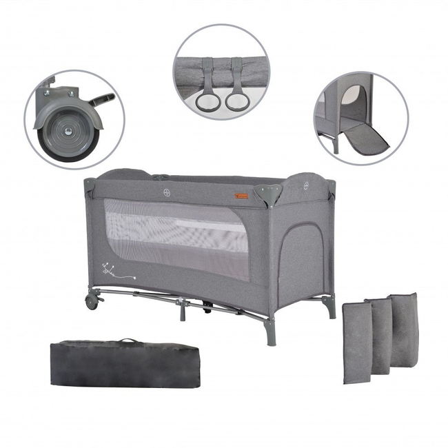 Cangaroo Skyglow 2 Playpen with Accessories Mint  3800146248963