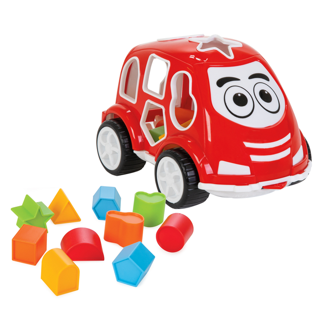 Pilsan Toys Εκπαιδευτικό Παιχνίδι Ταξινόμησης Αυτοκινητάκι 12+ Μ κόκκινο 8693461001147