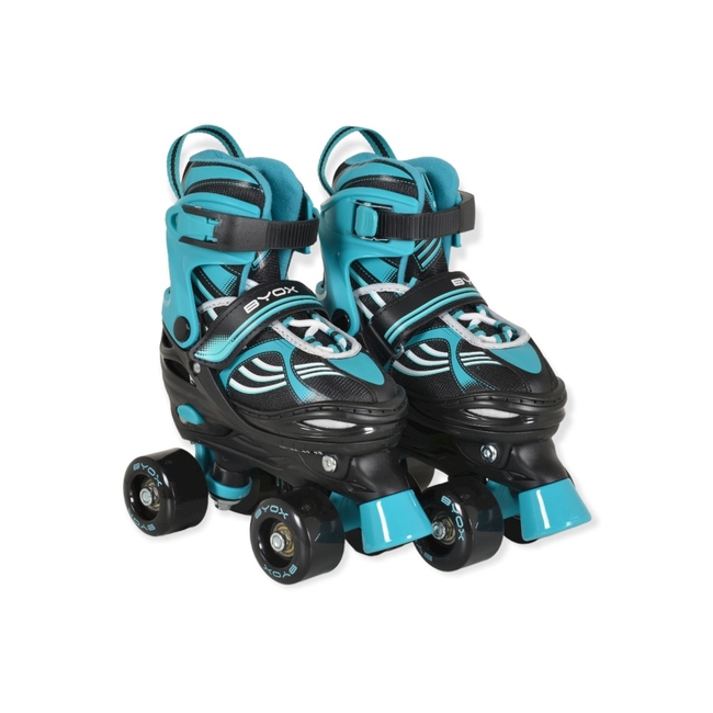 Byox Skates 2in1 Double Inline Quad Incremental Rollers Turquoise