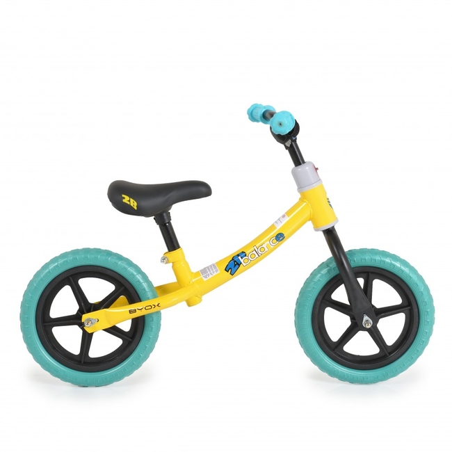 Byox 2B Παιδικό Ποδήλατο Ισορροπίας 24+μηνών Yellow 3800146227814 (Δωρο Μπρος Πισω Φωτα Led)