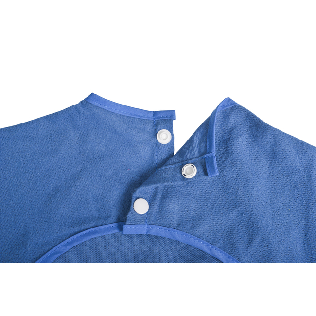 Cangaroo Baby bib with sleeve Tea Time blue 2002 3800146267667