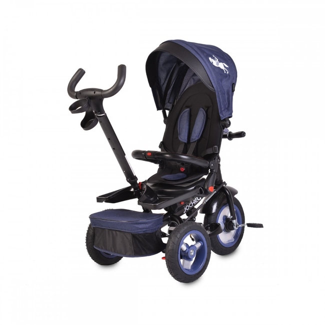Byox Jockey Air Wheels Children Tricycle Reversibe Seat Music Tray - Dark Blue (3800146242893)