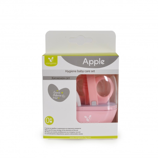 Cangaroo Apple Baby Care Set 5pcs Pink 3800146269722