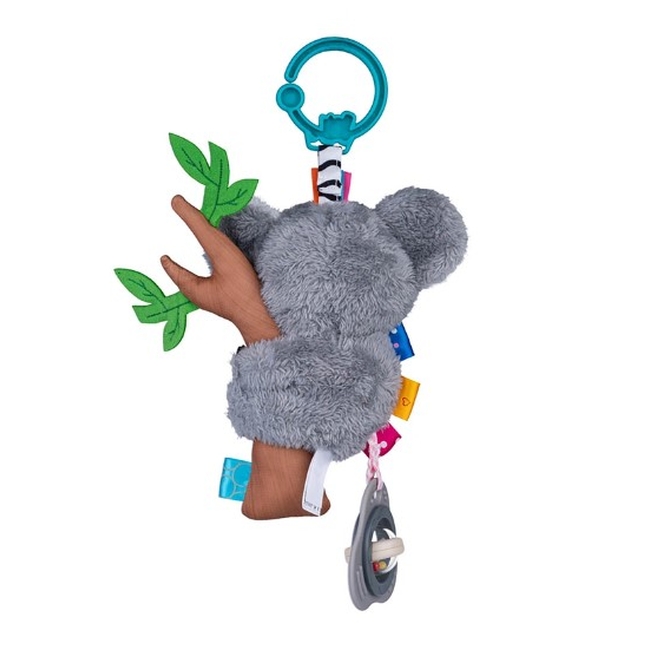 Bali Bazoo Koala 81097 – Baby Toy with Rattle, Teether & Hanging Clip (0+ Months)