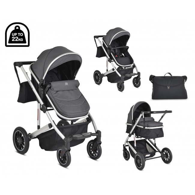 Cangaroo Thira 2 in 1 Complete Travel System up to 22kg Grey 3800146236045