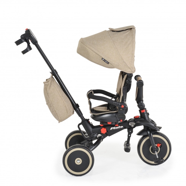 Byox Pluto Folding Tricycle with Swivel Seat & Accessories Beige 3800146231262