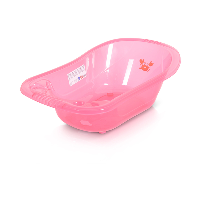 Moni Transparent bathtub Omar pink, 90cm 3800146270131