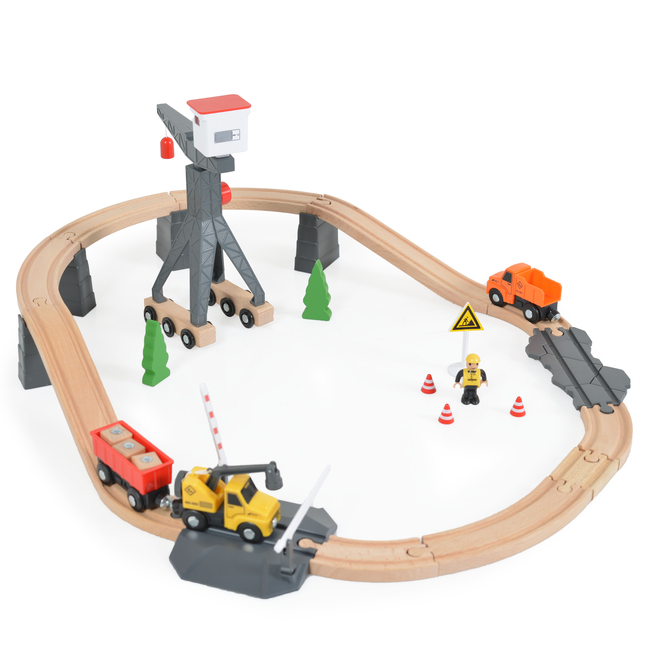 Tooky Toys Construction Yard Train Set TH682 6972633373315