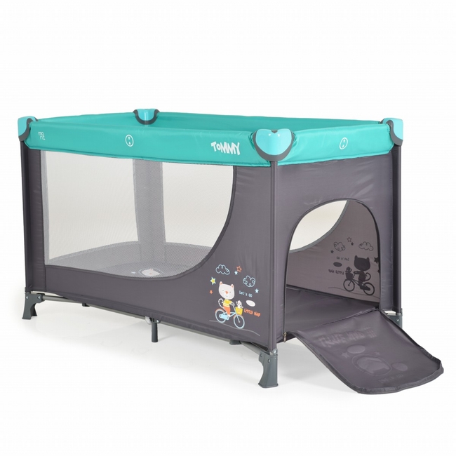 Moni Folding cot Tommy blue 3800146249397