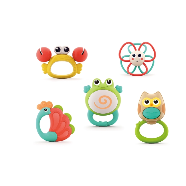 HOLA Animal Orchestra Rattle (5 models assorted/5 pcs in box) E318B 3800146224097
