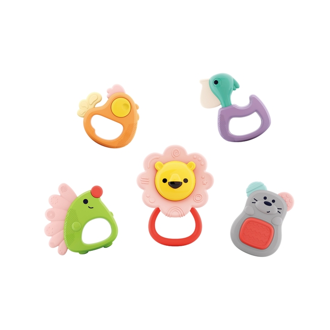 HOLA Forest Baby Teether (5 models assorted/5 pcs in box) E318A 3800146224080