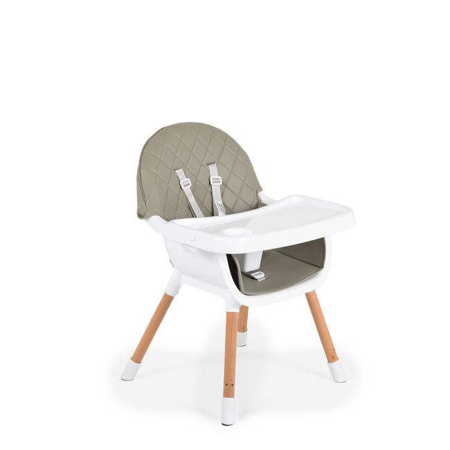 Cangaroo Wooden high chair Gelato 2 in 1 grey 3801005151691