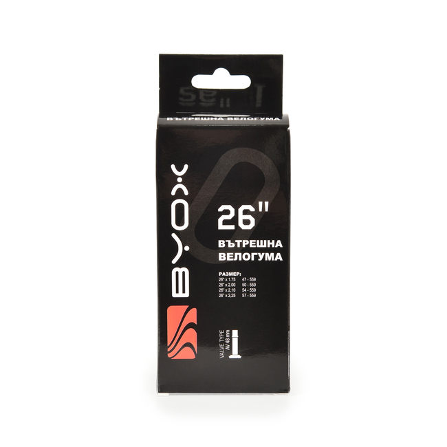 Byox Σαμπρέλα Ποδηλάτου 26" х 1.75/2.125 48мм 3800146215613