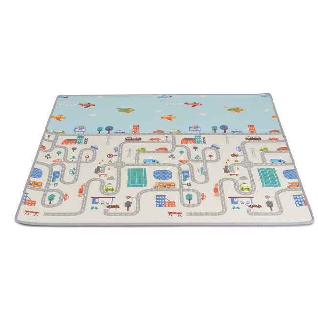 Moni XPE rolling play mat size XXL 200x180 City 3800146224608