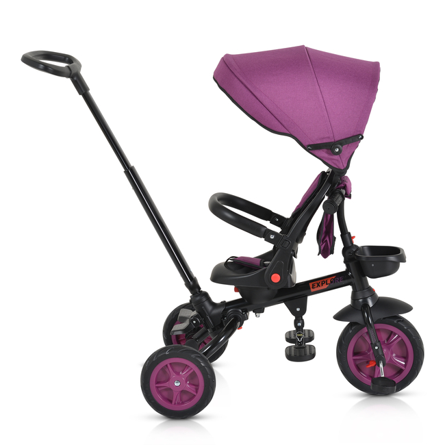 Byox Tricycle Explore with foldable handlebar purple 3800146231408